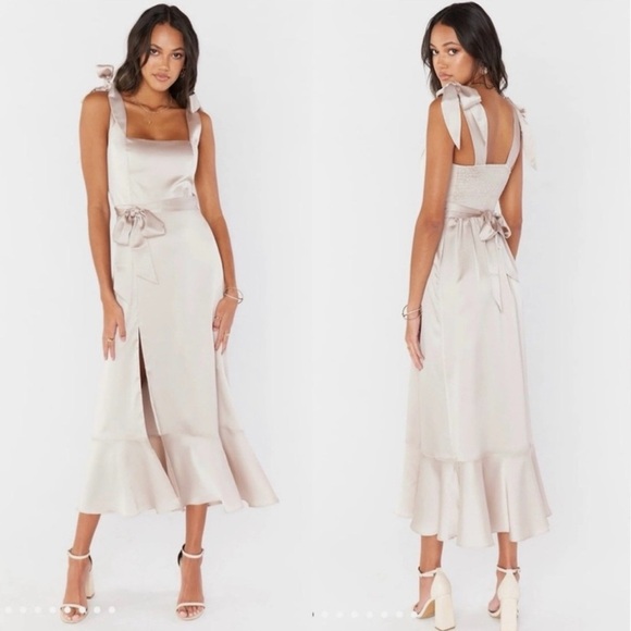 Show Me Your MuMu Dresses & Skirts - NWT! Show Me Your MuMu Claire MIDI Satin